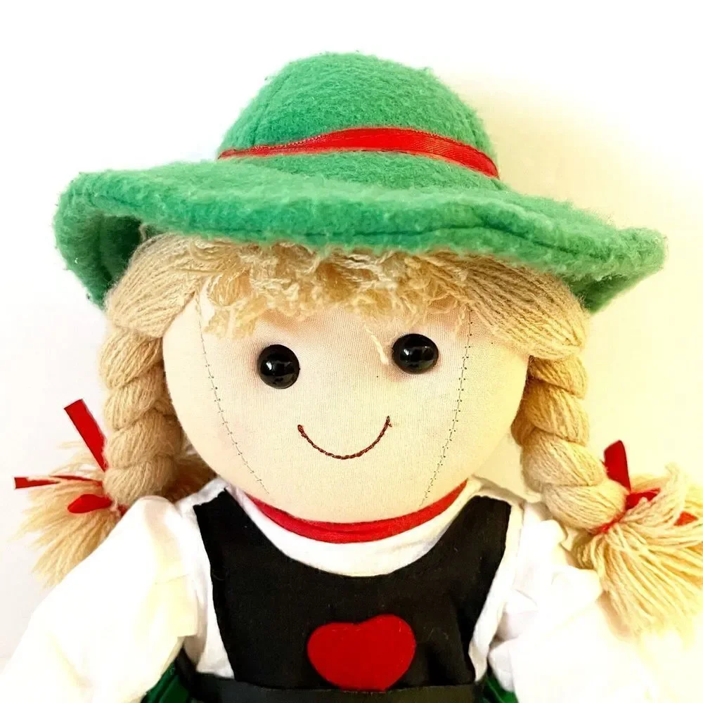 German Heidi Doll Yellow Braids Alpi Garmisch Partenkirchen Traditional Dress